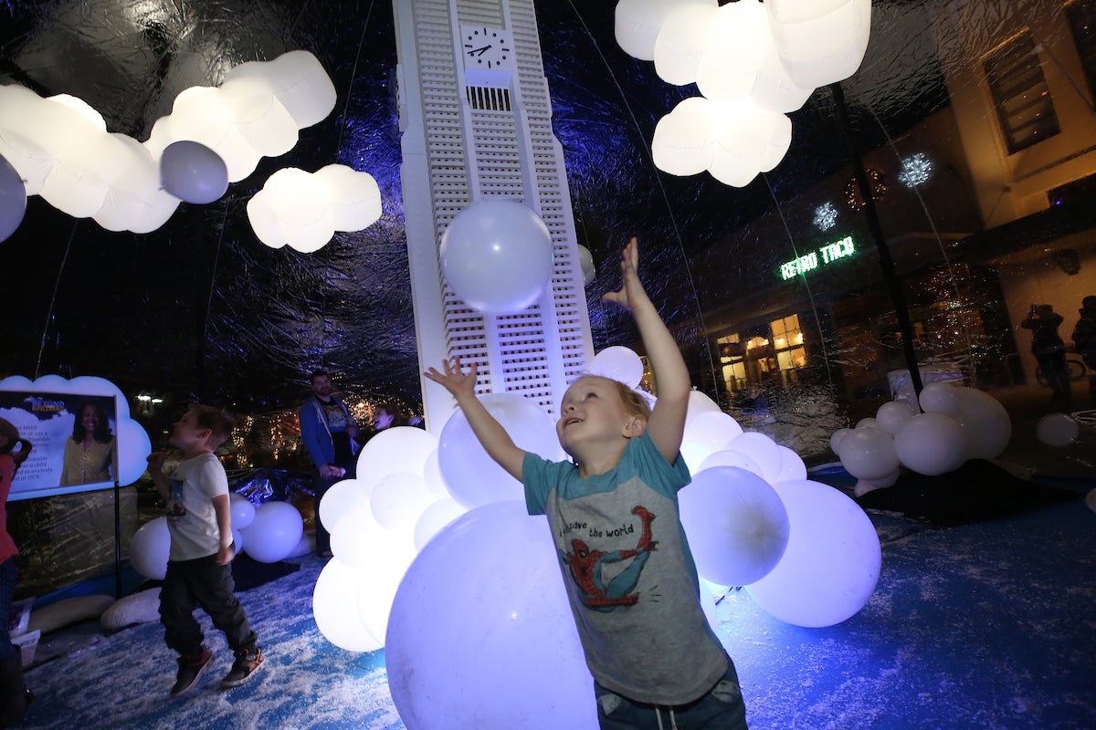 UCR adds snow globe experience to Festival of Lights Inside UCR UC